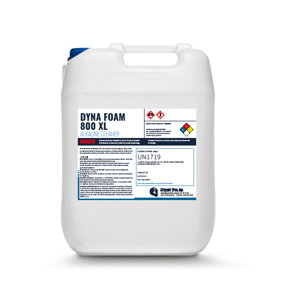 DYNA FOAM 800 XL is a heavy-duty highly alkaline detergent concentrate